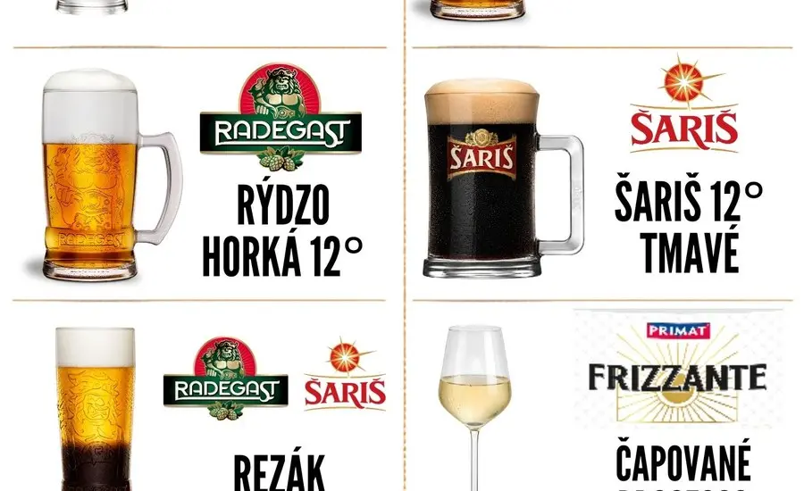 PIVO — nápojový lístok PUB u Norka Skalica